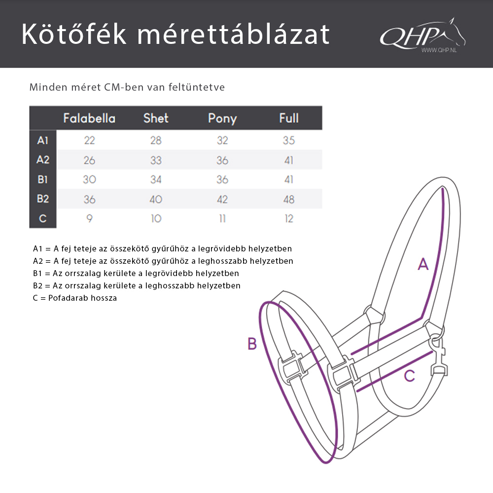 QHP deluxe csikó kötőfék