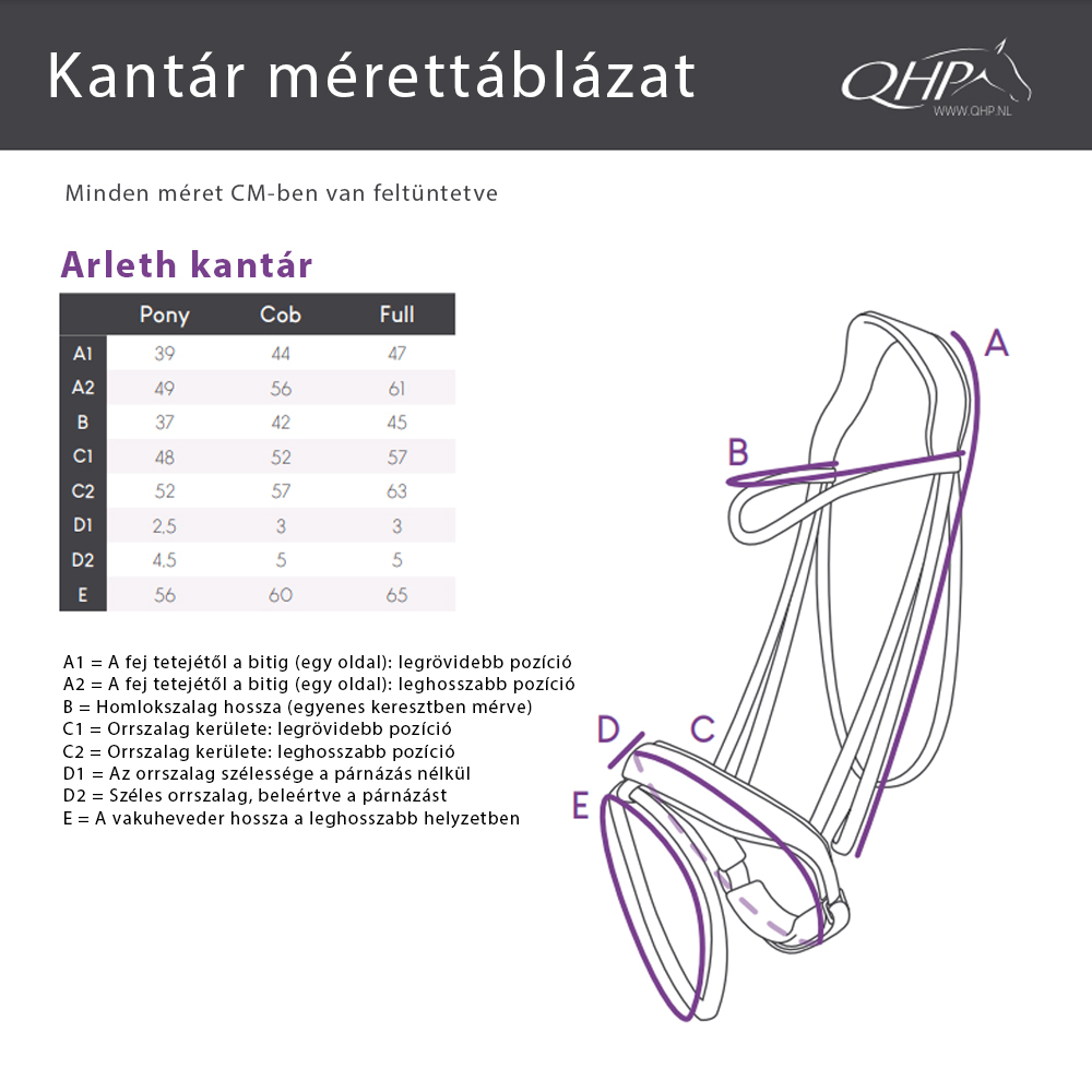 QHP Arleth kantár