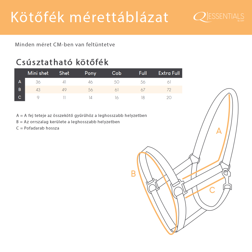 QHP csúsztatható kötőfék