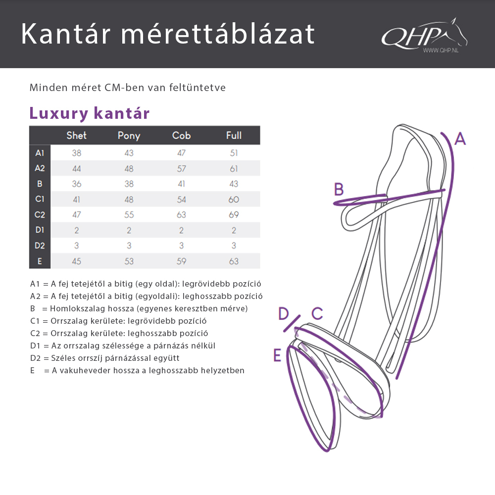 QHP Luxury kantár
