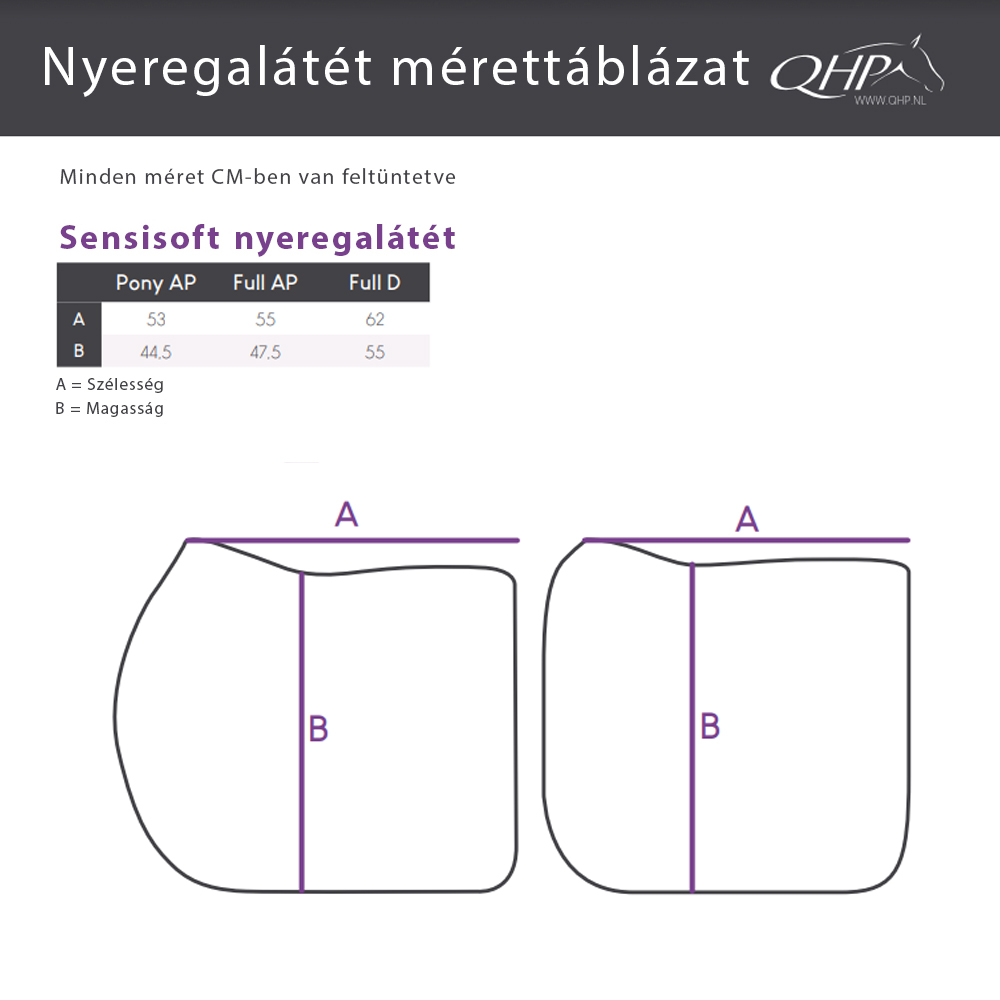 QHP Sensisoft nyeregalátét
