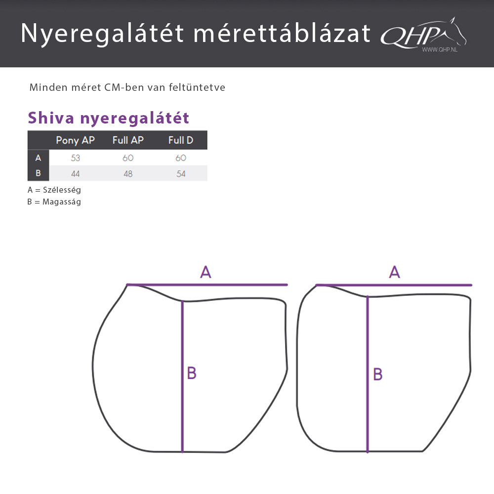QHP Shiva nyeregalátét