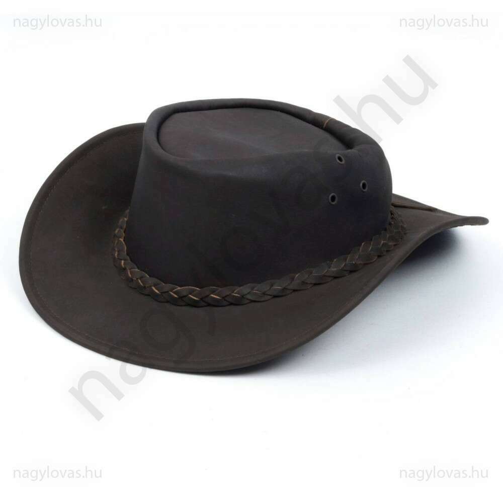 Bőr western kalap