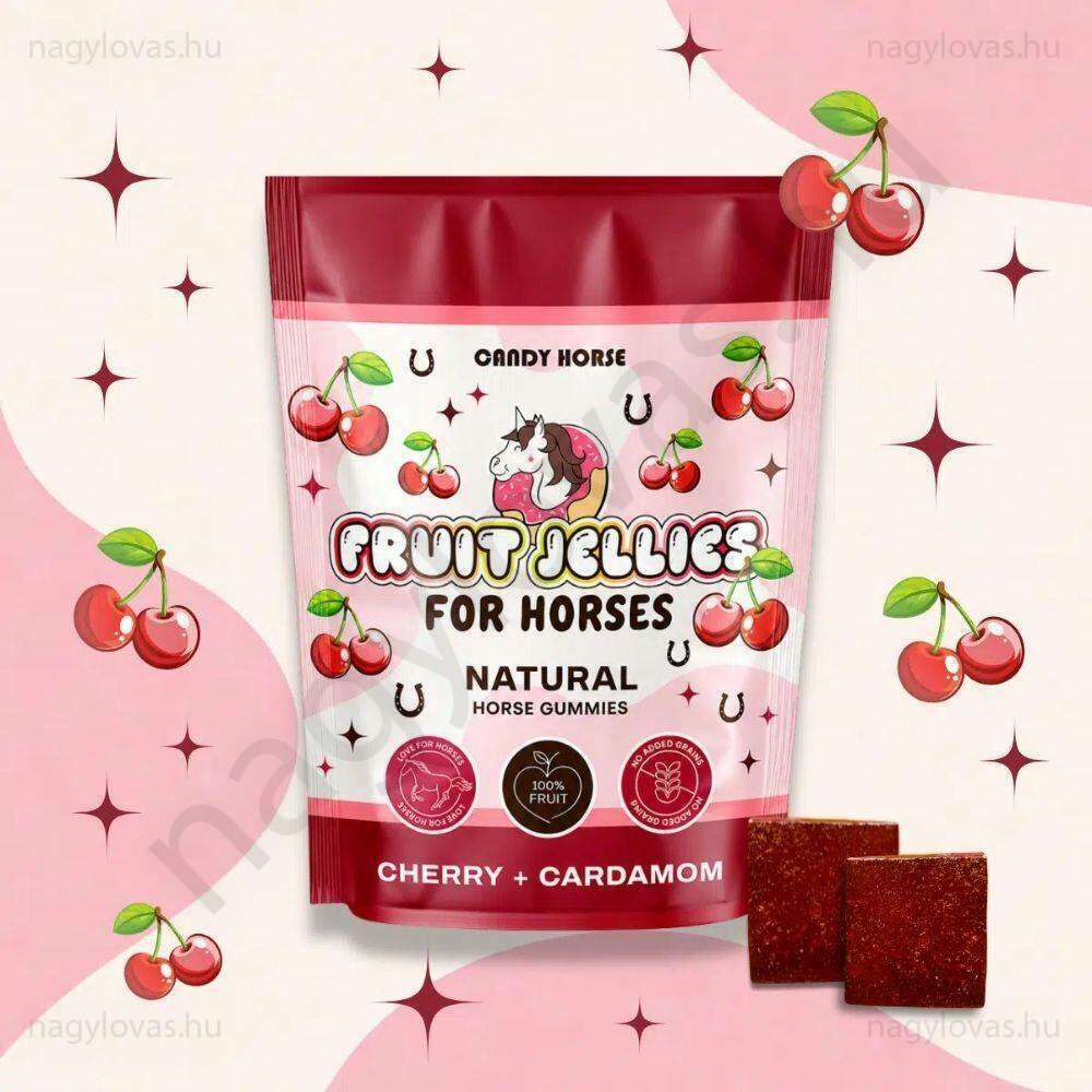Candy gumicukor lovaknak cseresznye/kardamom