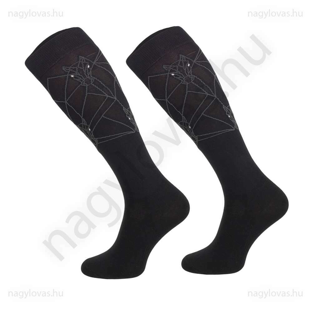 Comodo Equestrian Geometric zokni fekete 35-38