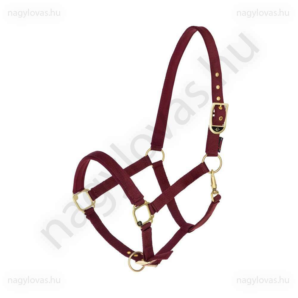 Covalliero Classy gold kötőfék bordó