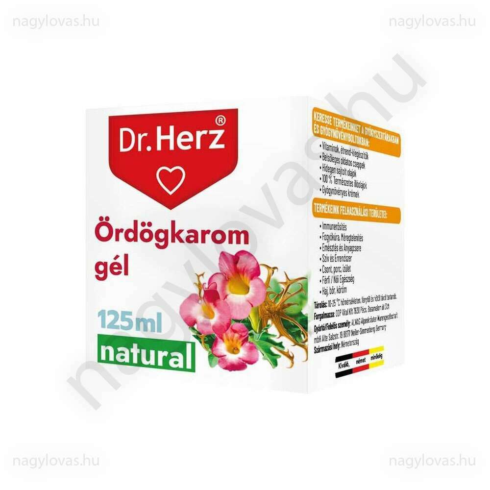Dr.Herz ördögkarom gél natur 125ml