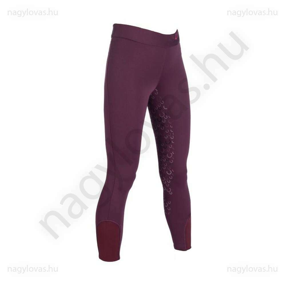 HKM Alva full szilikon leggings lovaglónadrág lila