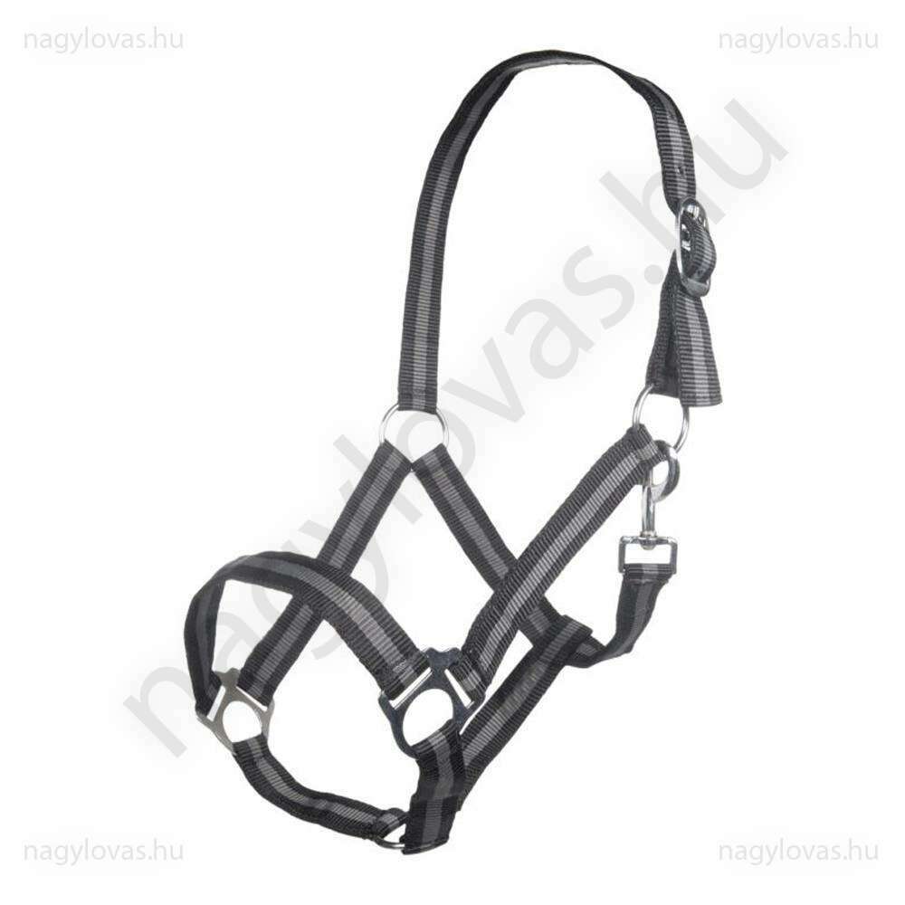 HKM Budapest kötőfék fekete/szürke