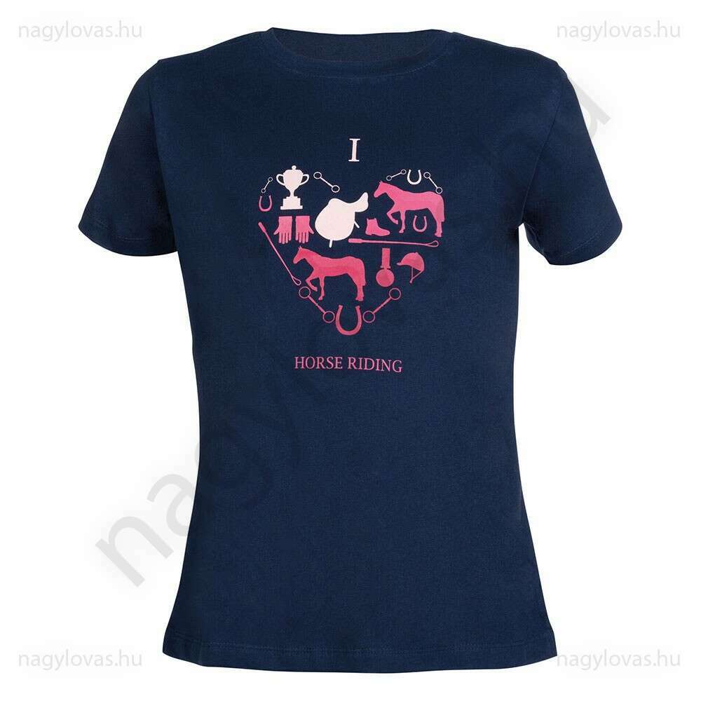 HKM Kids I love horse riding gyerekpóló kék