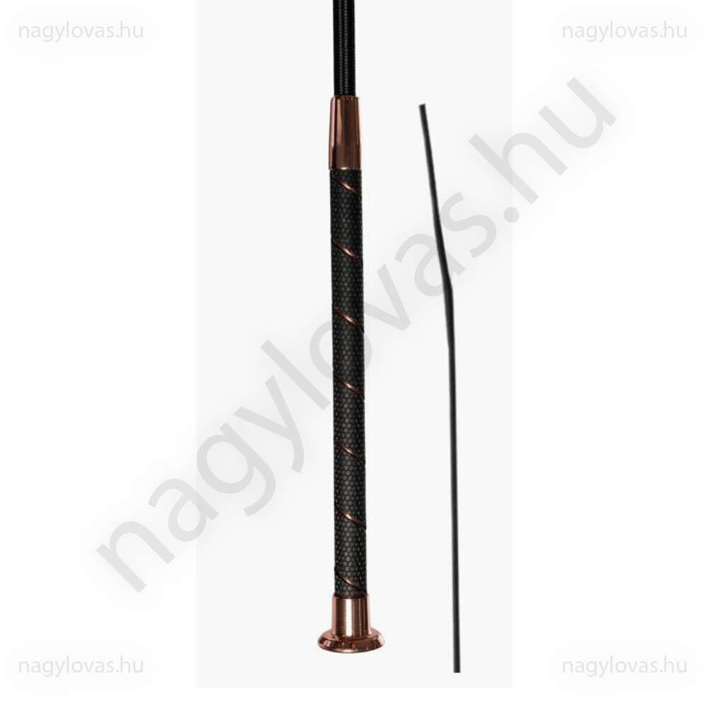 HKM Liv díjlovagló pálca fekete/rosegold