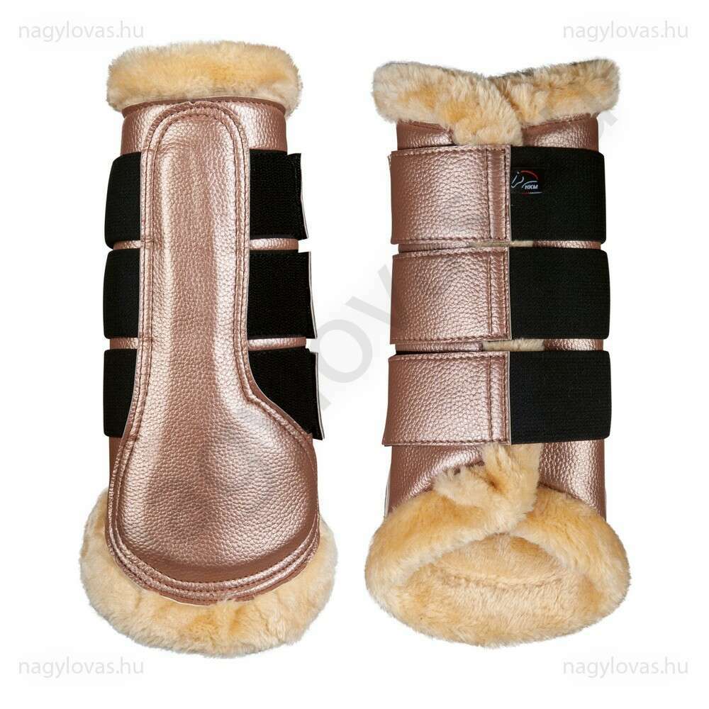 HKM Premium Fur szőrmés ínvédő M rosegold