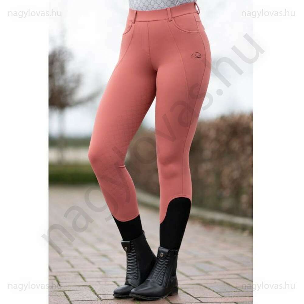 HKM Rosewood full szilikon lovaglóleggings rust