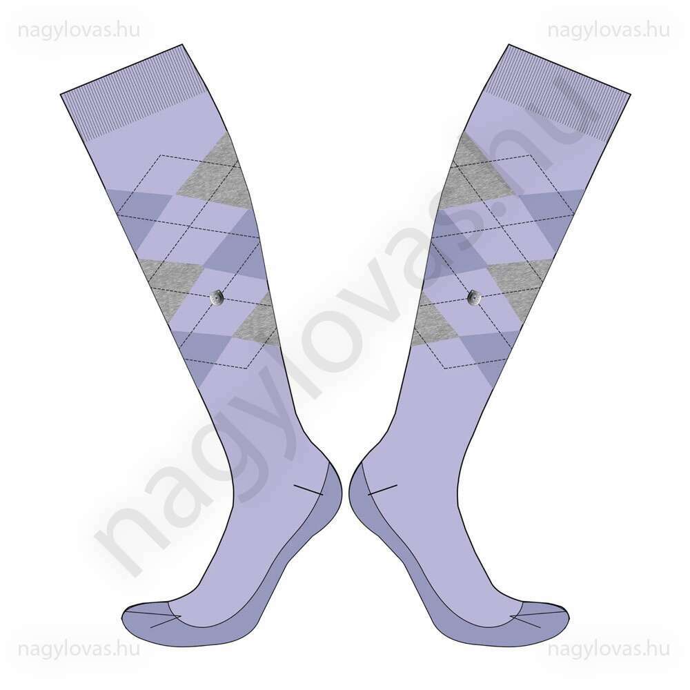 Imperial Riding káró mintás zokni lila