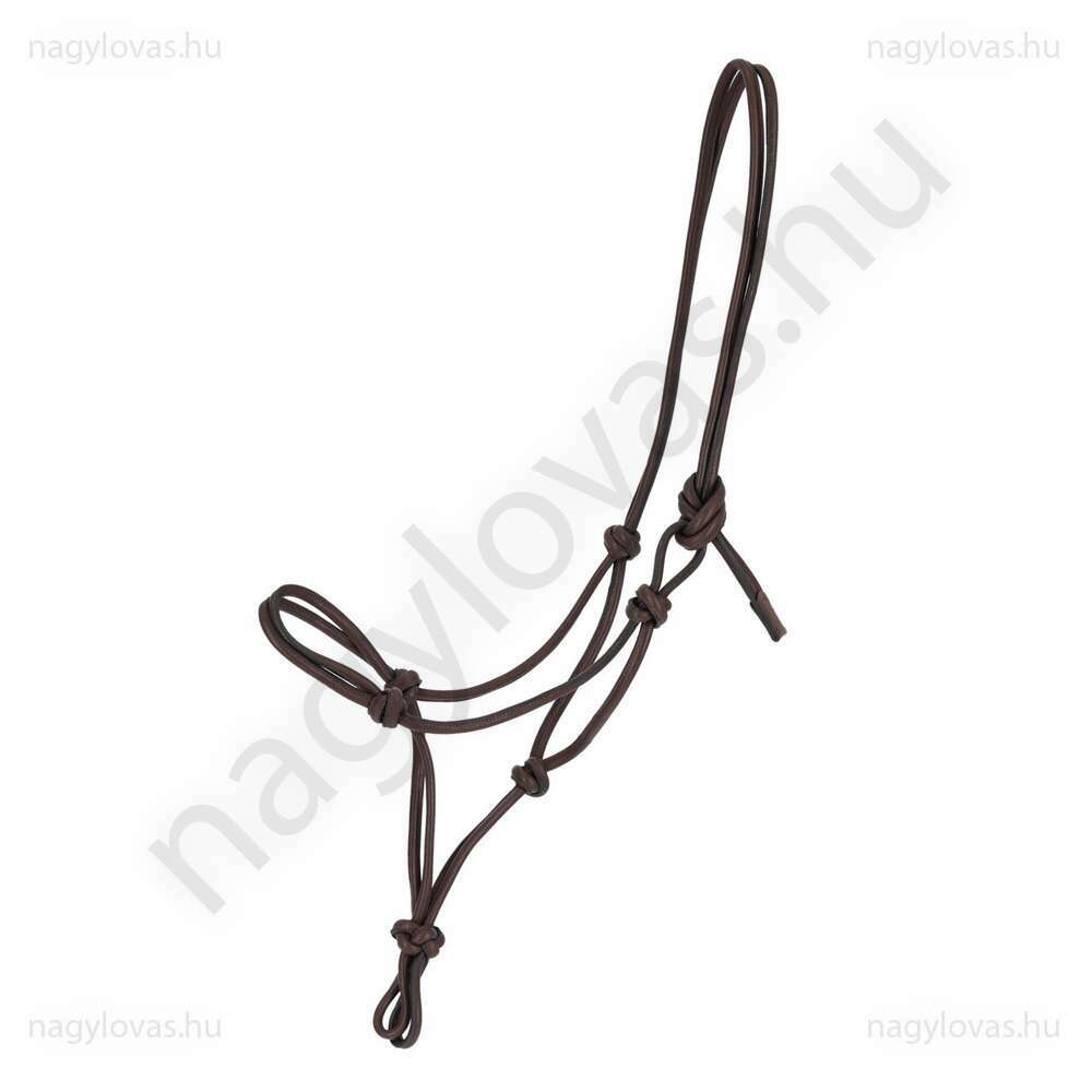 Liberta bőr csomózott kötőfék - Barna - Full