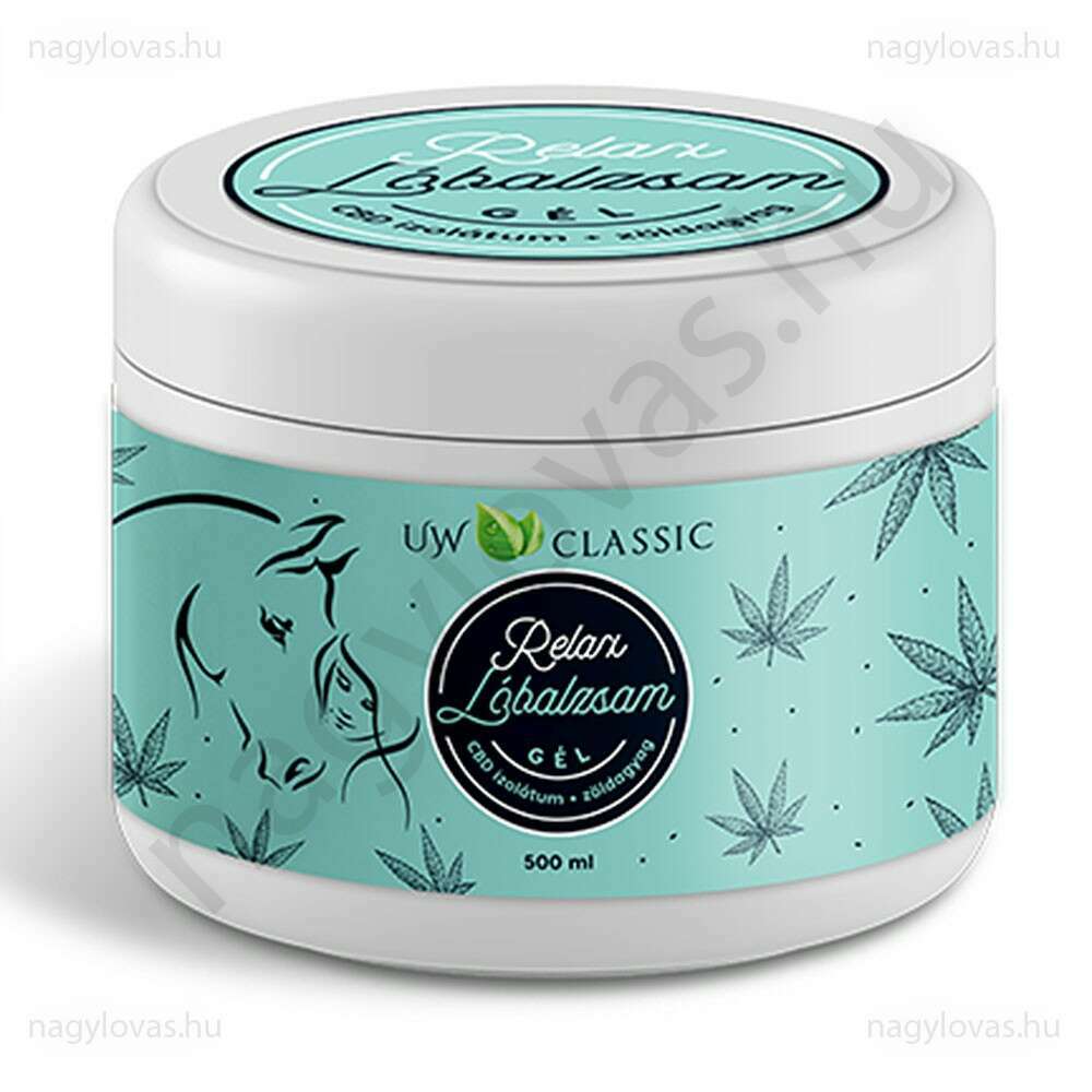 Lóbalzsam UW Relax gél CBD+zöldagyag 250ml