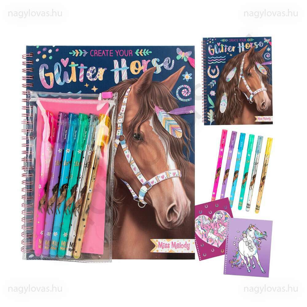Miss Melody Glitter kreativ kifestő 