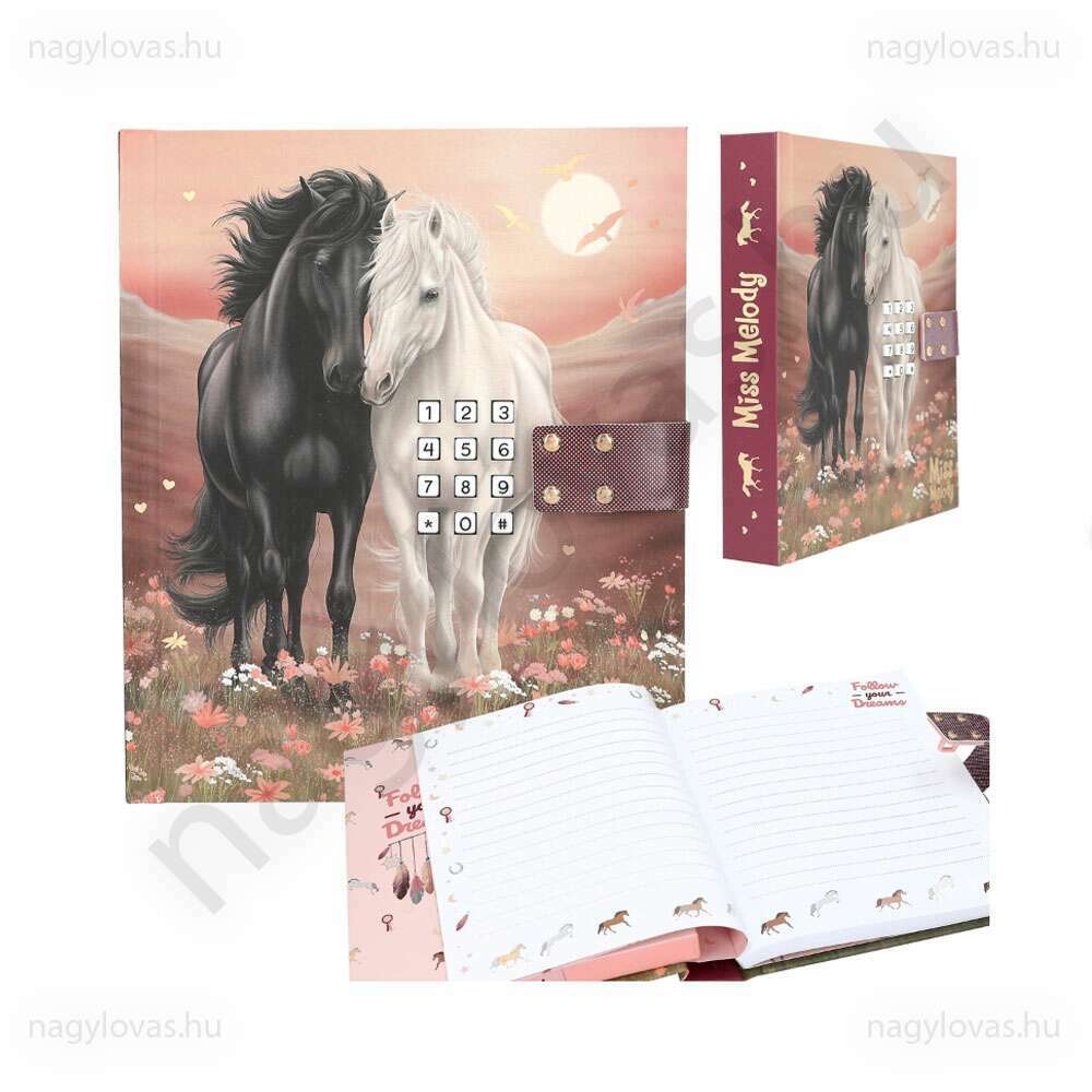 Miss Melody zenélő kódos emlékkönyv 