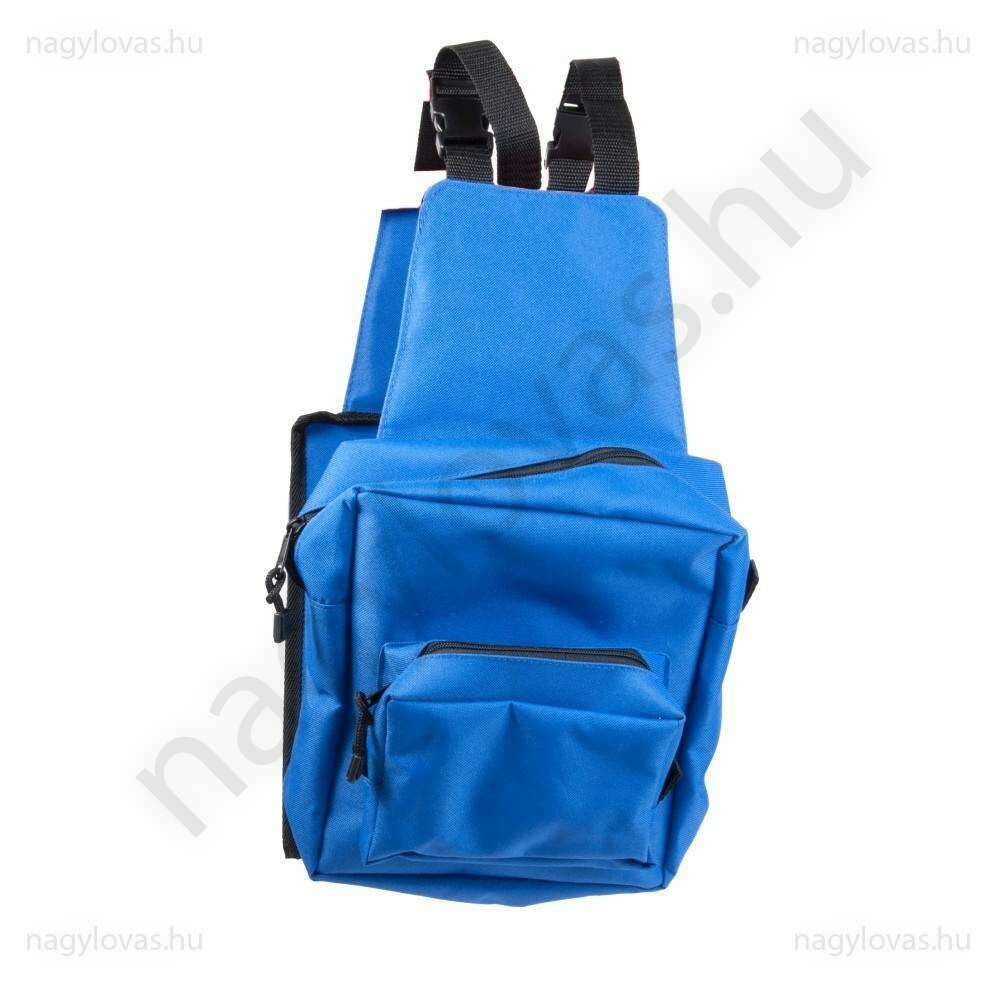 Nyeregtáska 2 kulaccsa kék 23X21X9cm