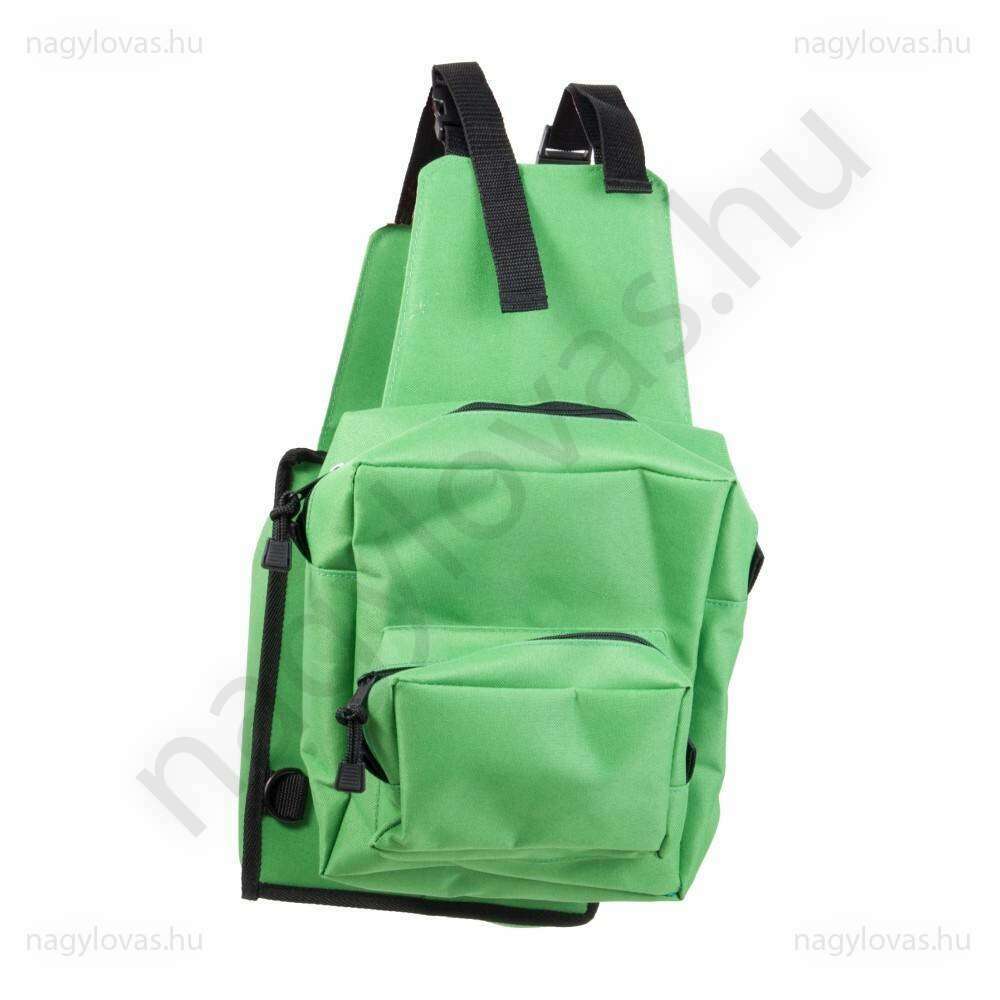 Nyeregtáska 2 kulaccsa zöld 23X21X9cm