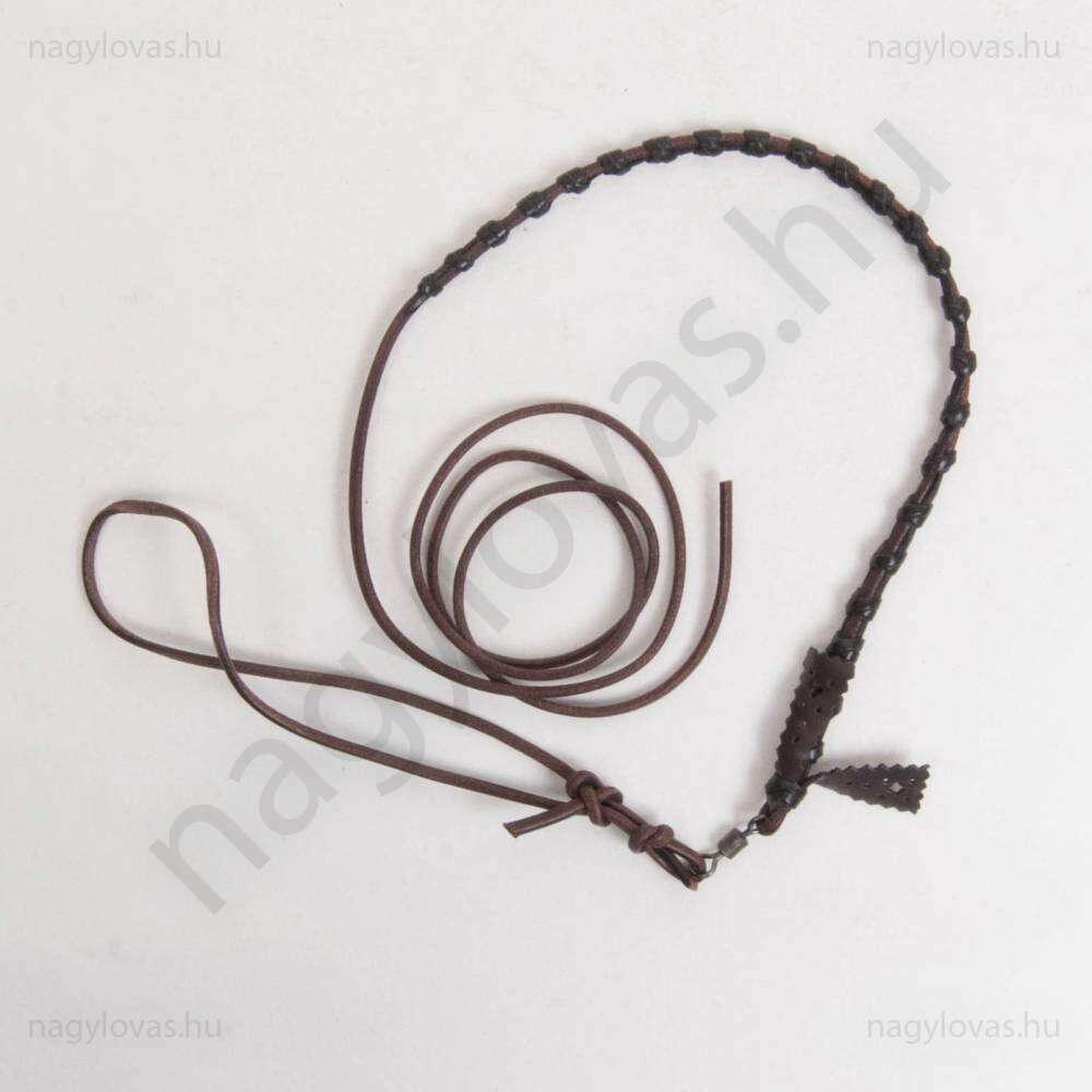 Ostorszíj csomózott forgós barna
