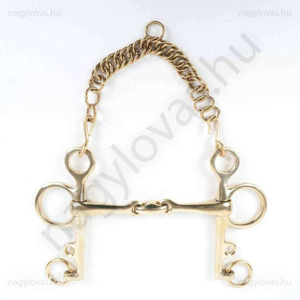 Pelham betétes réz zabla