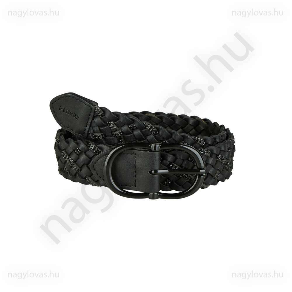 Pikeur  Braided fonott öv fekete 95cm