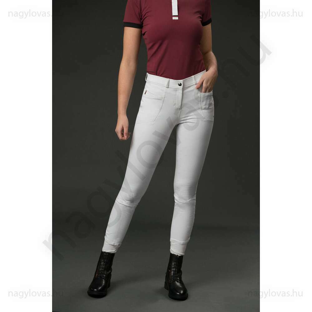 QHP AmbitionFirst női lovaglónadrág fehér 44