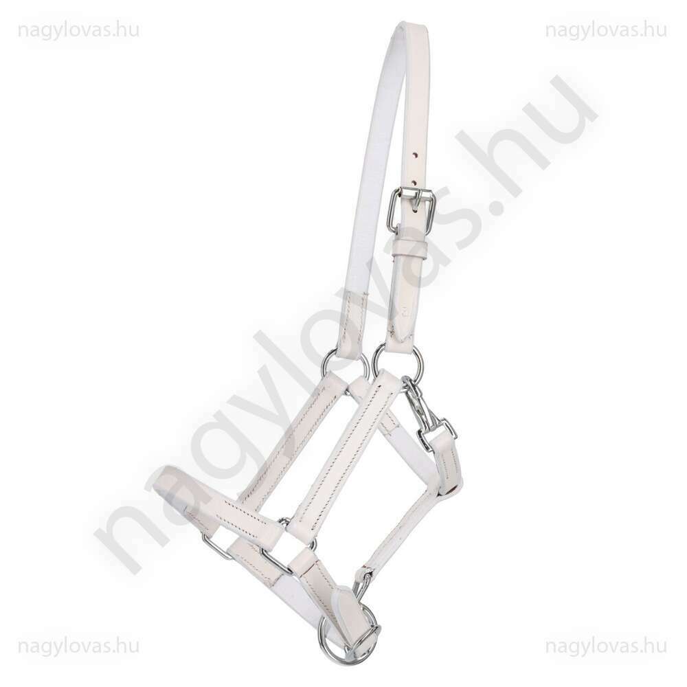 QHP bőr kötőfék fehér