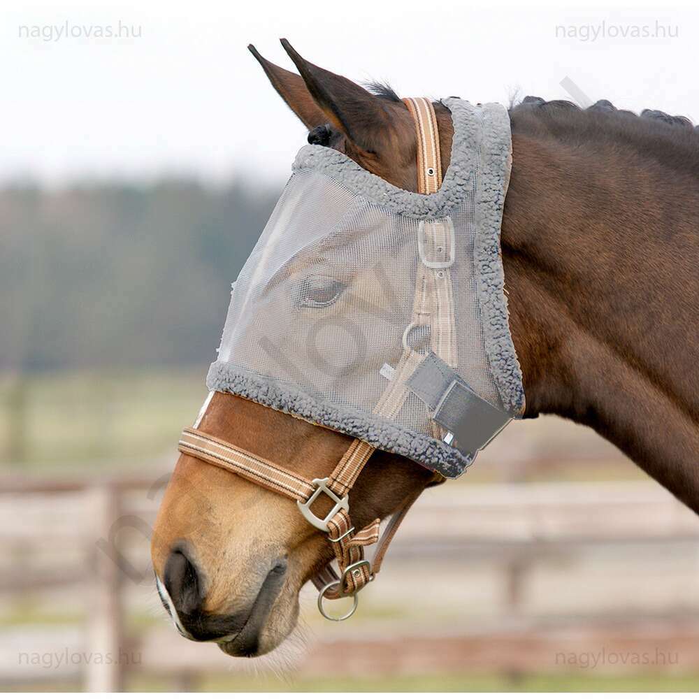 QHP ear protection légymaszk szürke mini shetty