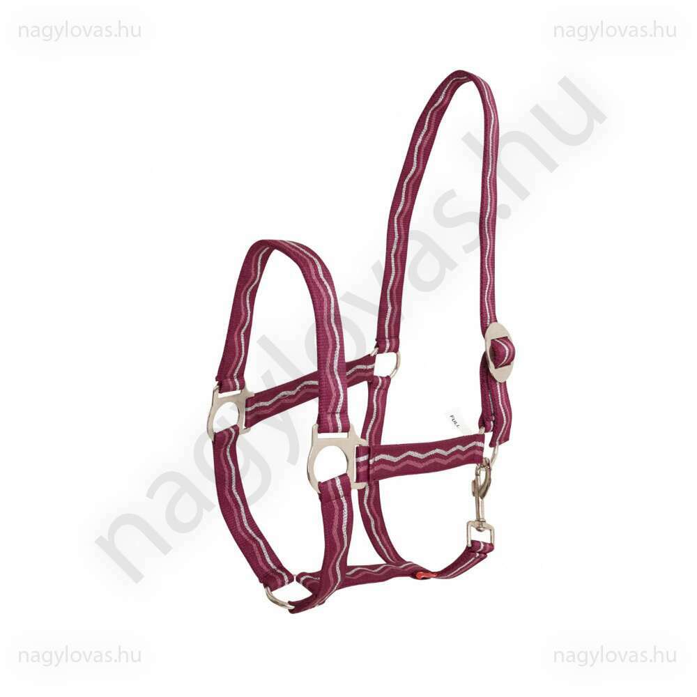 QHP Economic kötőfék bordó/ezüst