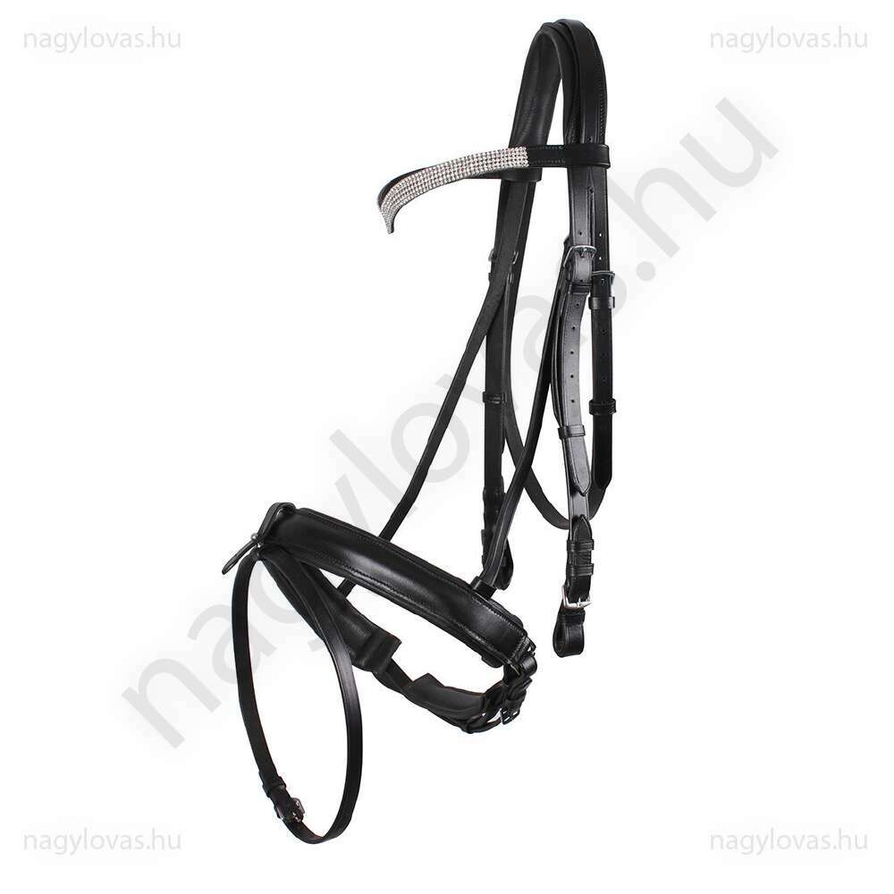 QHP Elegance kantár - Fekete - XXL