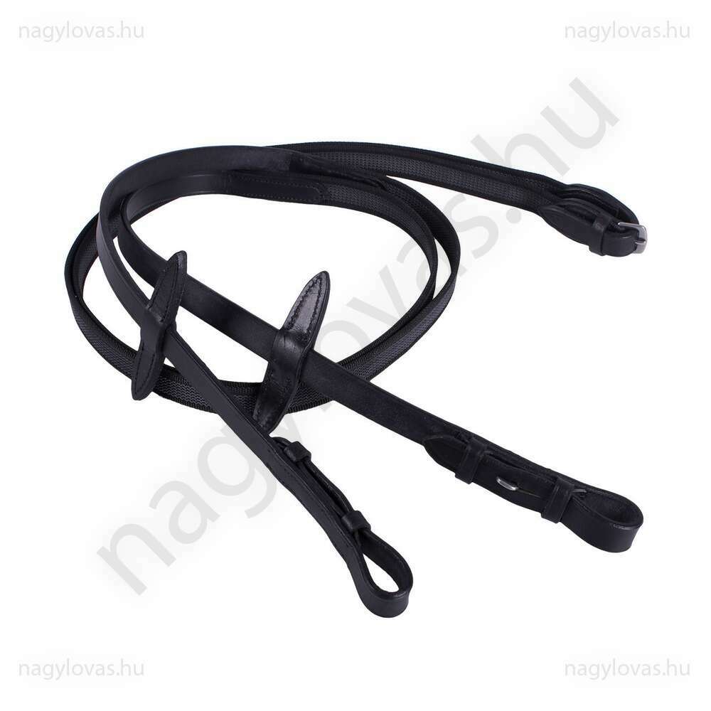 QHP gumírozott lovaglószár - Fekete - Full