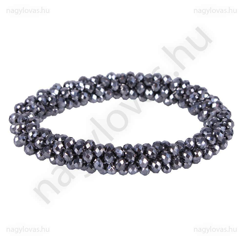 QHP gyöngyös hajgumi ezüst 