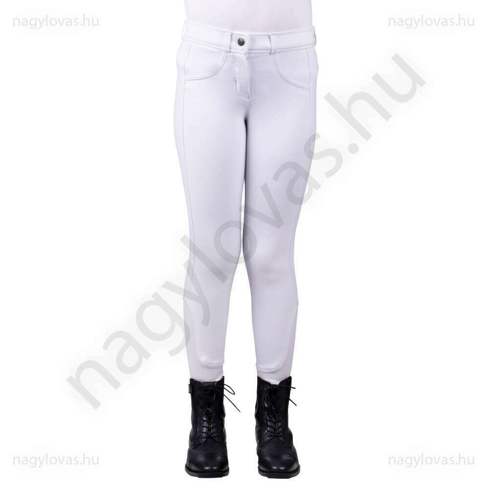 QHP Kae Junior lovaglónadrág fehér 140