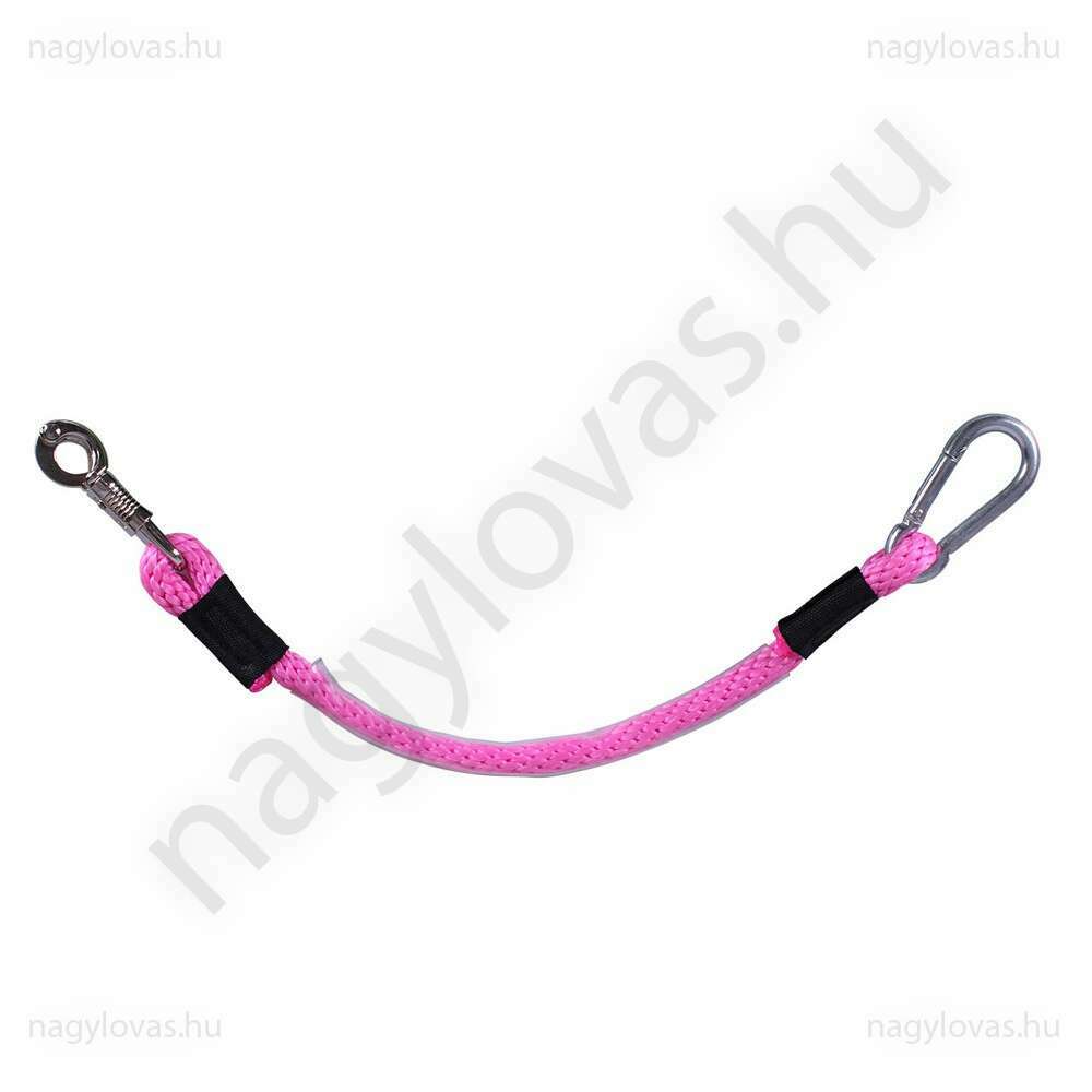 QHP kikötőszár 2 karabínerrel 90cm fuchsia