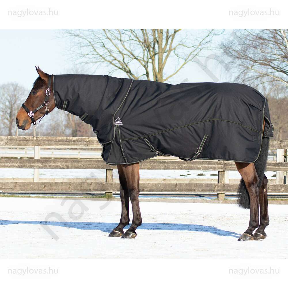QHP kombinált téli lótakaró szett fekete 145 cm