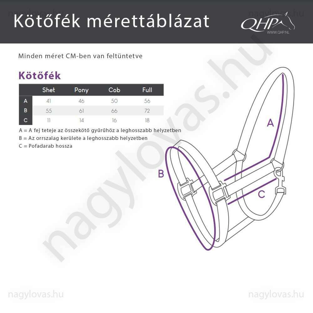 QHP kötőfék szárral Wave zöld