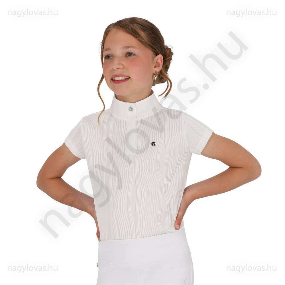 QHP Kynlee Junior versenypóló fehér 152