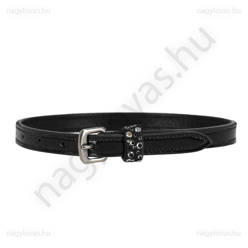 QHP Lagos sarkantyúszíj  fekete