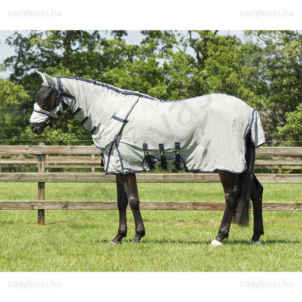 QHP légytakaró levehető nyakrésszel és maszkkal szürke 130 cm