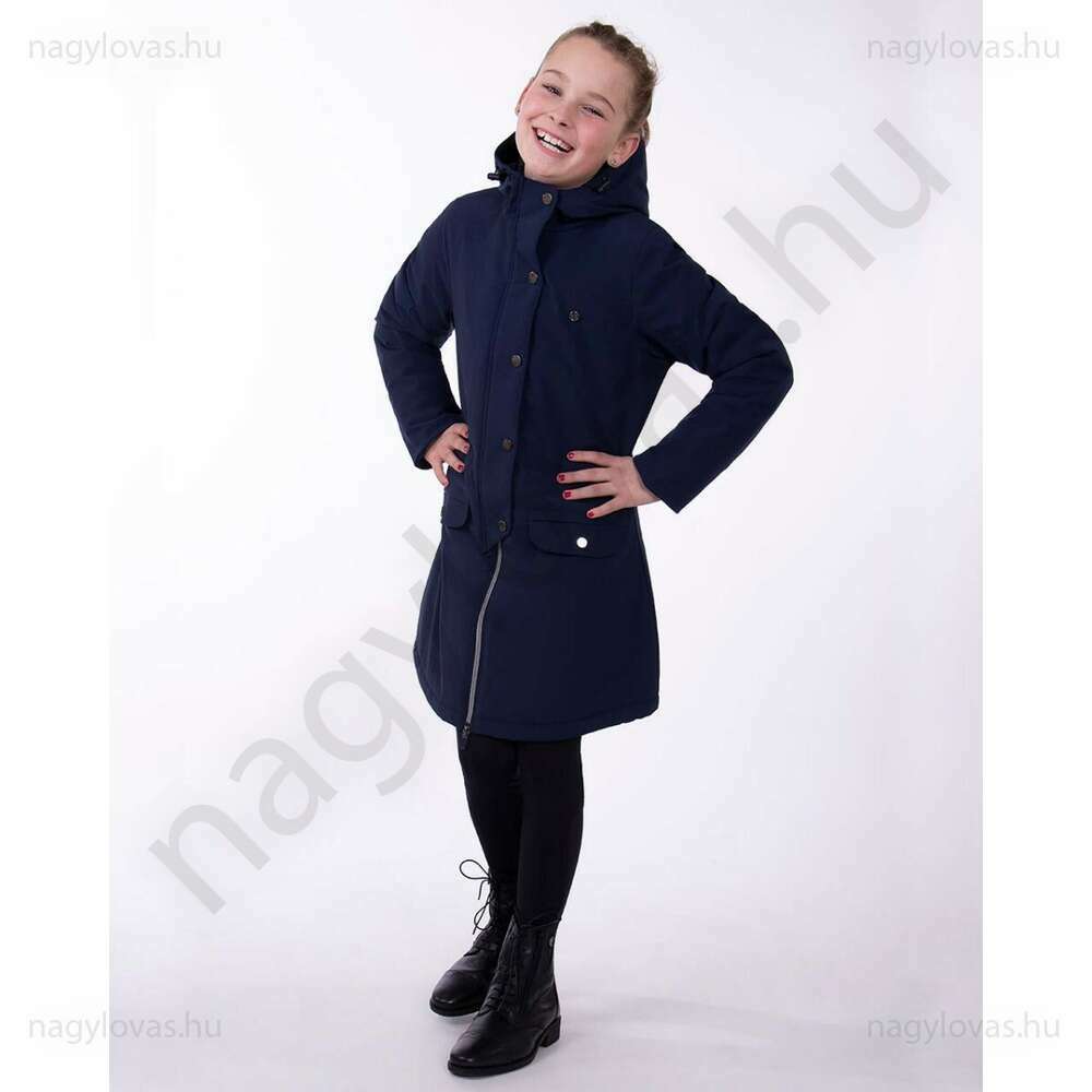 QHP Linde Junior téli lovaglókabát skék 176