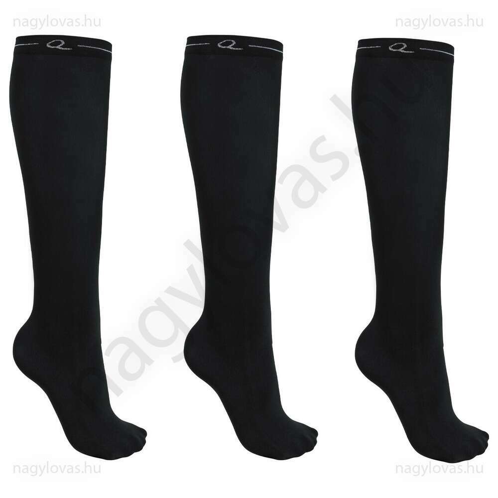 QHP lovaglózokni 3pár fekete 35-38