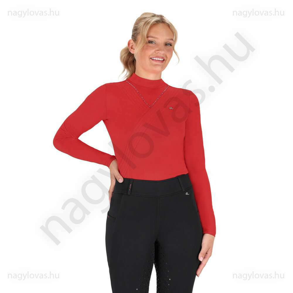 QHP Oakleigh női hosszú ujjú felső piros 34