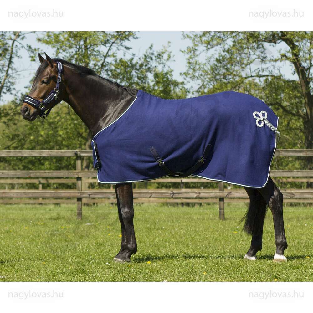 QHP polár leszárító lótakaró skék/ezüst  155 cm