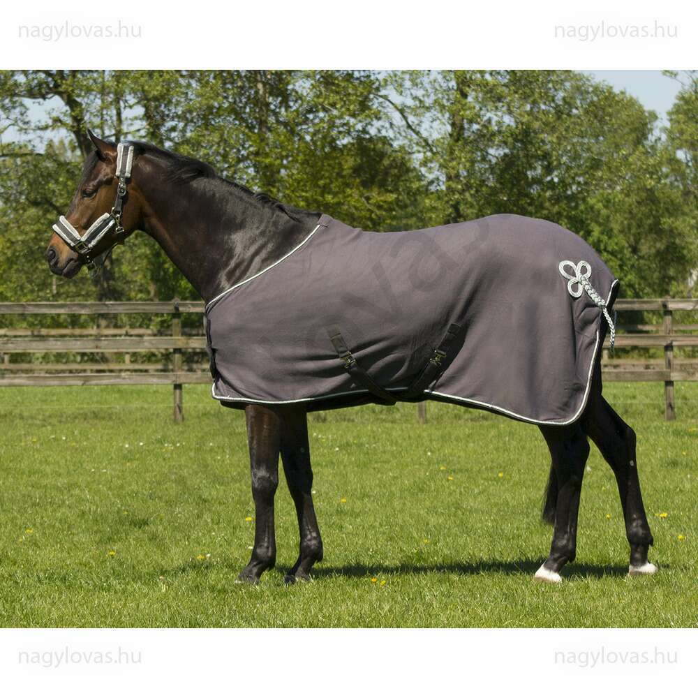 QHP  polár leszárító lótakaró szürke/ezüst 155 cm