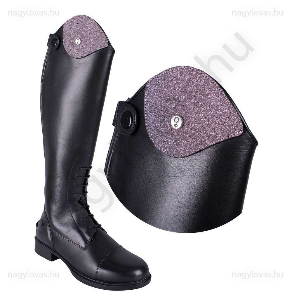 QHP Romy cserélhető csizmadísz pink csillám 33/34