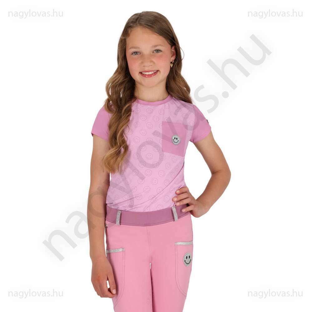 QHP Rosalynn Junior  rövid ujjú póló rózsaszín 116