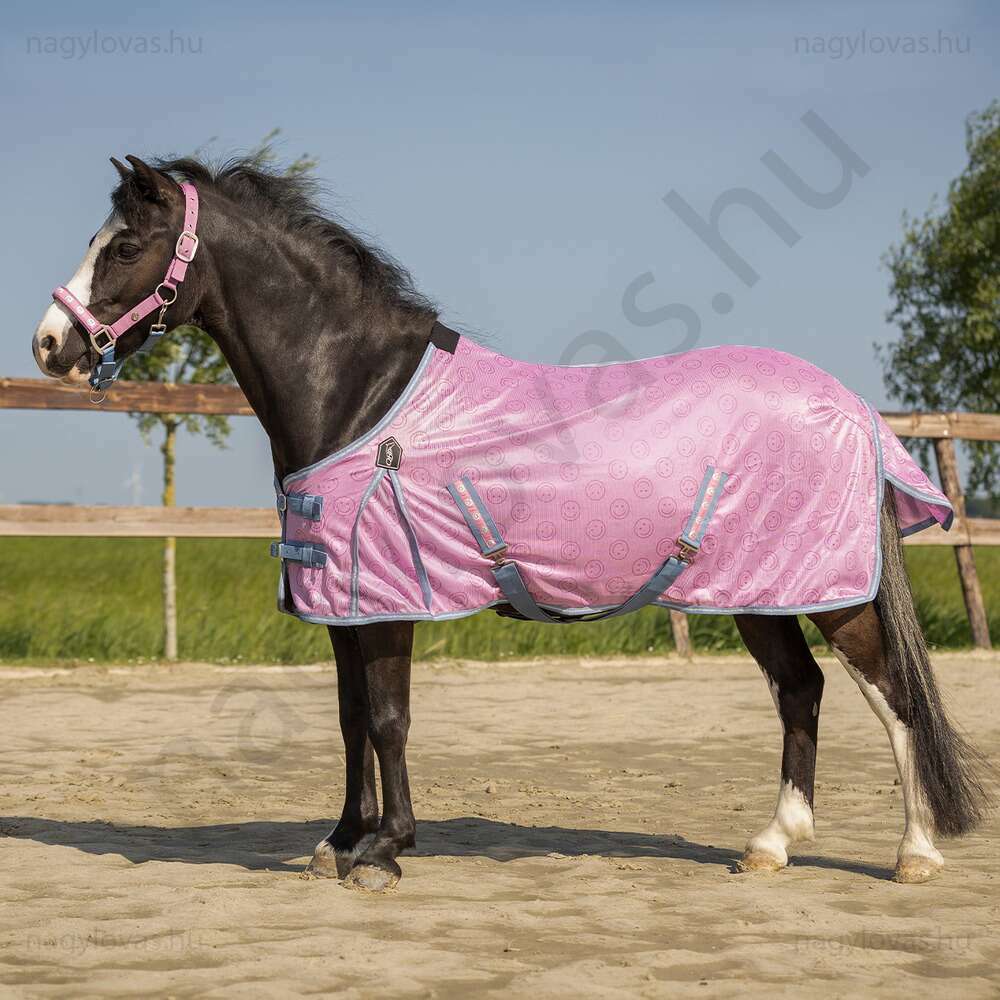 QHP Rosalynn légytakaró pink/kék 65 cm