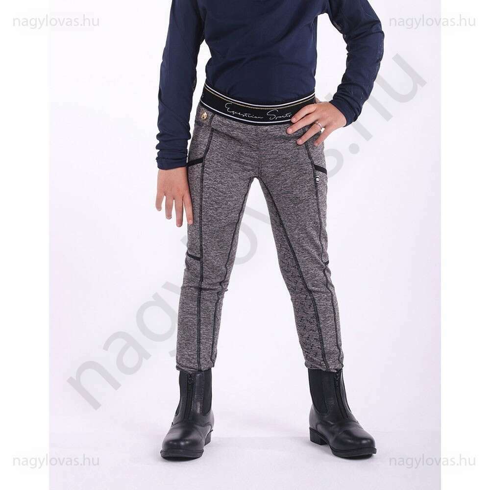 QHP Senne full grip gyerek lovagló leggings anth